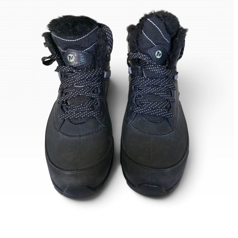 Merrell Aurora 6 Ice+ Black Waterproof Winter Boots Women's 9 Leather - Picture 3 of 7